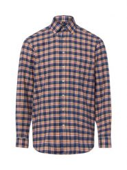 Andrew James koszula flanelowa Mężczyźni Regular Fit Bawełna (100%) niebieski|pomarańczowy|czerwony, XL. Brązowe koszule Andrew James, m, bez wzorów, z bawełny, bez kołnierzyka, bez ramiączek. Za 249.95 zł.
