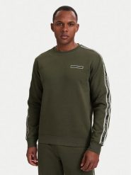EA7 Emporio Armani Bluza 7M002195 AF10377 U7014 Zielony ciemny Regular Fit. Zielone bluzy EA7 Emporio Armani, l, bez wzorów, z bawełny, bez kaptura. Za 529.99 zł.