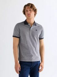 MESKA KOSZULKA REFINED POLO SHIRT DARK NAVY 112377997. Niebieskie koszulki polo sportowe Wrangler, m, bez wzorów, bez kołnierzyka, bez ramiączek. Za 99.99 zł.