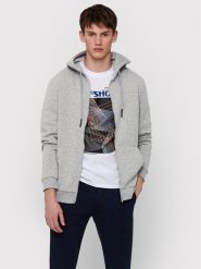 Only & Sons Bluza Ceres 22018684 Szary Regular Fit. Szare bluzy Only & Sons, m, bez wzorów, z bawełny, bez kaptura. Za 119.99 zł.