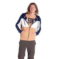 Męska bluza z kapturem i zamkiem błyskawicznym na całej długości Earth Tones. Niebieskie bluzy LEONE 1947 APPAREL, l, bez wzorów, z tkaniny, z kapturem. W wyprzedaży za 210.70 zł.