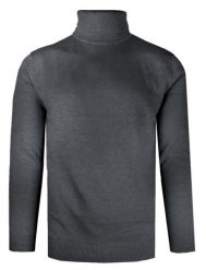 Klasyczny i Elegancki Golf Męski - Brave Soul - Grafitowy. Szare golfy Brave Soul, l, bez wzorów, z bawełny, bez ramiączek. Za 119.00 zł.
