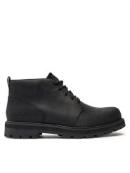 Timberland Trzewiki Britton Road Mid Chukka Wp TB0A69TWW021 Czarny. Czarne botki sznurowane Timberland, bez wzorów, z nubiku, bez obcasa, bez zapięcia. Za 799.99 zł.