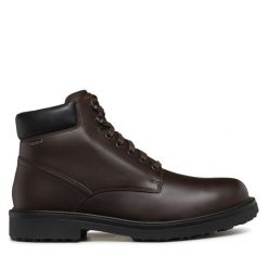 Trapery Geox. Brązowe trapery Geox, bez zapięcia. Za 799.99 zł.
