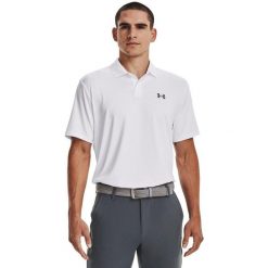 Koszulka polo męska Under Armour Matchplay Polo. Białe koszulki polo Under Armour, m, bez wzorów, bez kołnierzyka, bez ramiączek. Za 149.99 zł.