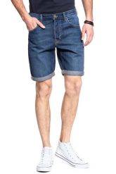 SPODENKI LEE 5 POCKET SHORT CLEAN MOAB L73EJLKU 112120437. Niebieskie szorty Lee, l, z aplikacjami, z jeansu. W wyprzedaży za 98.99 zł.