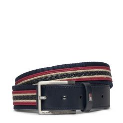 Pasek Męski Tommy Hilfiger. Niebieskie paski Tommy Hilfiger, bez wzorów. Za 179.99 zł.