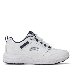 Trekkingi Skechers. Białe buty trekkingowe Skechers, bez wzorów, bez zapięcia. Za 289.99 zł.