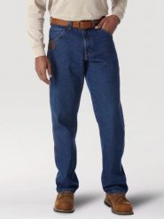 WRANGLER RIGGS WORKWEAR CARPENTER ANTIQUE INDIGO 3W020AI. Niebieskie jeansy Wrangler, l. Za 219.99 zł.
