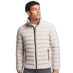 Kurtka puchowa Superdry Fuji. Szare kurtki Superdry, m, bez wzorów, z puchu, bez kaptura. Za 495.20 zł.