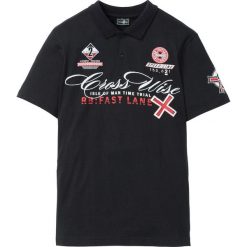 Shirt polo Slim Fit bonprix czarny. Koszulki polo marki bonprix. Za 54.99 zł.