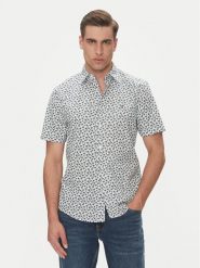 Tommy Hilfiger Koszula MW0MW38585 Beżowy Slim Fit. Brązowe koszule Tommy Hilfiger, m, bez wzorów, z bawełny, bez kołnierzyka, bez ramiączek. Za 279.99 zł.