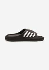 Czarno-Białe Klapki Sportowe z Ozdobnymi Paskami Sunovae. Czarne klapki Born2be. W wyprzedaży za 33.99 zł.