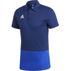 Adidas Condivo 18 męska koszulka polo – granat, oddychająca. Niebieskie koszulki polo U.S. Polo Assn., m, bez wzorów, bez kołnierzyka, bez ramiączek, na fitness i siłownię. Za 271.99 zł.