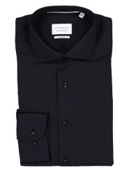 Eterna Koszula - Slim fit - w kolorze czarnym rozmiar: 42. Czarne koszule Eterna, bez wzorów, z bawełny, bez kołnierzyka, bez ramiączek. Za 148.61 zł.