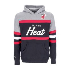 Bluza z kapturem Miami Heat NBA Head Coach. Czarne bluzy z kapturem Mitchell & Ness, bez wzorów, z kapturem. Za 447.50 zł.
