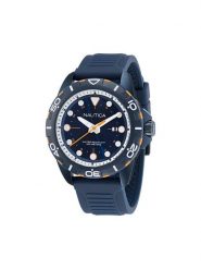 Nautica Zegarek NAPNRS401 Granatowy. Niebieskie, analogowe zegarki Nautica. Za 599.99 zł.