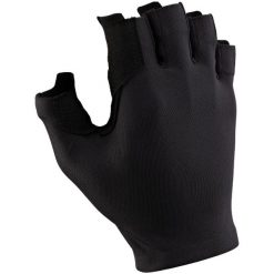 Rękawiczki rowerowe szosowe Van Rysel RoadC 100. Czarne rękawiczki VAN RYSEL, bez wzorów, z elastanu. Za 39.99 zł.