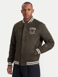 Guess Kurtka bomber M6YL23 W2814 Zielony ciemny Regular Fit. Zielone kurtki Guess, m, z aplikacjami, z syntetyku, bez kaptura. Za 864.99 zł.