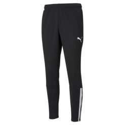 Męskie treningowe spodnie piłkarskie teamLIGA PUMA Black White. Białe spodnie treningowe długie Puma, m, bez wzorów, z dresówki. Za 131.51 zł.