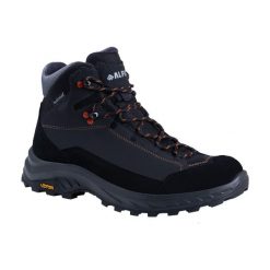 Buty trekkingowe Alpinus Kominite Mid Hydrotex, Vibram. Czarne trekkingi Alpinus, bez wzorów, bez zapięcia. Za 499.00 zł.