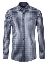 CASAMODA Koszula - Comfort fit - w kolorze granatowym rozmiar: L. Niebieskie koszule CASAMODA, l, bez wzorów, z bawełny, bez kołnierzyka, bez ramiączek. Za 113.99 zł.