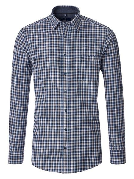 CASAMODA Koszula - Comfort fit - w kolorze granatowym rozmiar: L. Niebieskie koszule CASAMODA, l, bez wzorów, z bawełny, bez kołnierzyka, bez ramiączek. Za 113.99 zł.