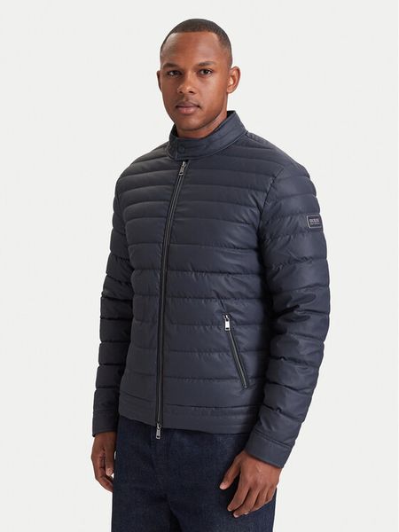 Guess Kurtka przejściowa M6YL39 W2849 Granatowy Regular Fit. Niebieskie kurtki Guess, l, z aplikacjami, z syntetyku, bez kaptura. Za 794.99 zł.