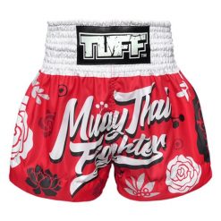 Spodenki treningowe TUFF Fighter with Flower Pattern. Białe krótkie spodenki sportowe TUFF, bez wzorów, sportowe. Za 199.00 zł.