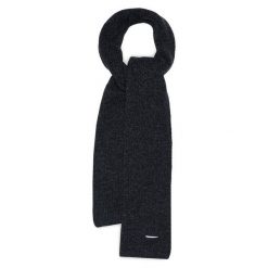 Szalik Calvin Klein. Czarne szaliki CALVIN KLEIN, bez wzorów. Za 369.99 zł.
