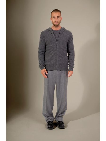 Perfect Cashmere Kaszmirowy kardigan w kolorze szarym rozmiar: XL. Szare swetry rozpinane Perfect Cashmere, xl, bez wzorów, z kaszmiru, bez kołnierzyka, bez ramiączek. Za 456.99 zł.