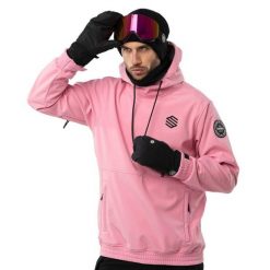 Kurtka snowboardowa męska W1 Dolomites. Czerwone kurtki SIROKO, m, bez wzorów, z softshellu, bez kaptura. W wyprzedaży za 297.00 zł.