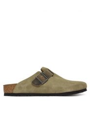 Birkenstock Klapki Boston 1031516 Khaki. Brązowe klapki Birkenstock, ze skóry. Za 679.99 zł.