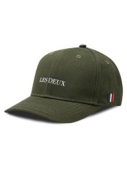 Les Deux Czapka z daszkiem LDM702050 Zielony. Zielone czapki z daszkiem Les Deux, bez wzorów, z bawełny. Za 119.99 zł.