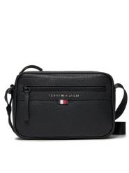 Tommy Hilfiger Saszetka Essential Pu Ew Reporter AM0AM12093 Czarny. Czarne saszetki i nerki Tommy Hilfiger, bez wzorów, ze skóry. Za 249.99 zł.