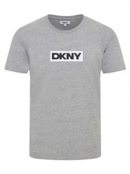 DKNY Koszulka w kolorze szarym rozmiar: XL. Szare bezrękawniki DKNY, xl, bez wzorów, z bawełny, bez kołnierzyka, bez ramiączek. Za 70.90 zł.