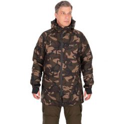 Kurtka Męska Wędkarska Wodoodporna Fox Sherpa-Tec 3/4 Jacket Ltd. Brązowe kurtki FOX, m, bez wzorów, bez kaptura. Za 652.99 zł.