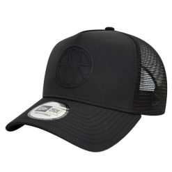 Czapka z daszkiem dla dorosłych E-Frame AS Roma Trucker Cap. Czarne czapki z daszkiem New Era, bez wzorów, z poliesteru. Za 169.99 zł.