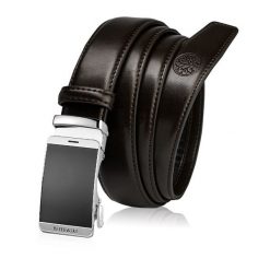 Skórzany pasek męski BETLEWSKI Brązowy 105. Brązowe paski Betlewski, bez wzorów, ze skóry. Za 99.00 zł.