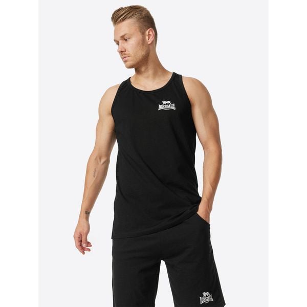 Tank top Lonsdale Dolton. Białe bezrękawniki Lonsdale, bez wzorów, z bawełny, bez kołnierzyka, bez ramiączek. Za 119.50 zł.