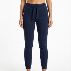 Spodnie sportowe z bawełny PANT F SKINNY oversize. Niebieskie buty do biegania Legea, bez wzorów, z bawełny. W wyprzedaży za 94.50 zł.