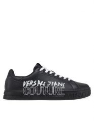 Versace Jeans Couture Sneakersy 78YA3SKC Czarny. Czarne buty sportowe casual Versace Jeans Couture, bez wzorów, z jeansu, bez zapięcia. Za 679.99 zł.