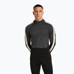 Bluza termoaktywna męska icebreaker Merino 200 Oasis+ LS Half Zip Hoodie. Szare bielizna termoaktywna Icebreaker, na zimę, m, bez wzorów, bez ramiączek, narciarskie. W wyprzedaży za 533.40 zł.