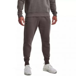 Spodnie dresowe męskie Under Armour Rival Fleece Joggers. Szare joggery i bojówki Under Armour, m, bez wzorów, z dresówki, sportowe. Za 169.99 zł.