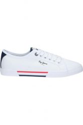 Trampki męskie sportowe Pepe Jeans BRADY MEN BASIC. Białe trampki Pepe Jeans, m, bez wzorów, bez zapięcia. Za 214.00 zł.