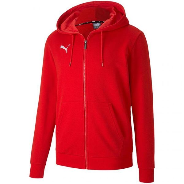 Bluza męska Puma teamGOAL 23 Casuals Hooded Jacket czerwona. Czerwone bluzy z kapturem Puma, l, bez wzorów, z bawełny, z kapturem. Za 198.97 zł.