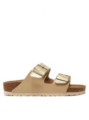 Birkenstock Klapki Arizona Bf 1013070 Beżowy. Brązowe klapki Birkenstock, ze skóry. Za 349.99 zł.