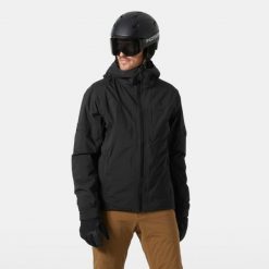 Kurtka narciarska Helly Hansen Courchevel. Czarne kurtki narciarskie i snowboardowe Helly Hansen, m, bez wzorów, narciarskie. Za 1,621.00 zł.