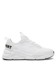 Plein Sport Sneakersy UADS USC0608 STE003N Biały. Białe buty sportowe casual Plein Sport, bez wzorów, z materiału, bez zapięcia. Za 459.99 zł.