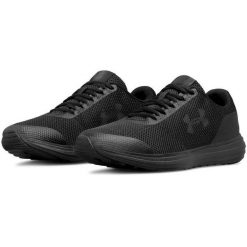 Buty do biegania męskie Under Armour Surge. Czarne buty do biegania Under Armour, bez wzorów, bez zapięcia, do biegania. Za 229.99 zł.